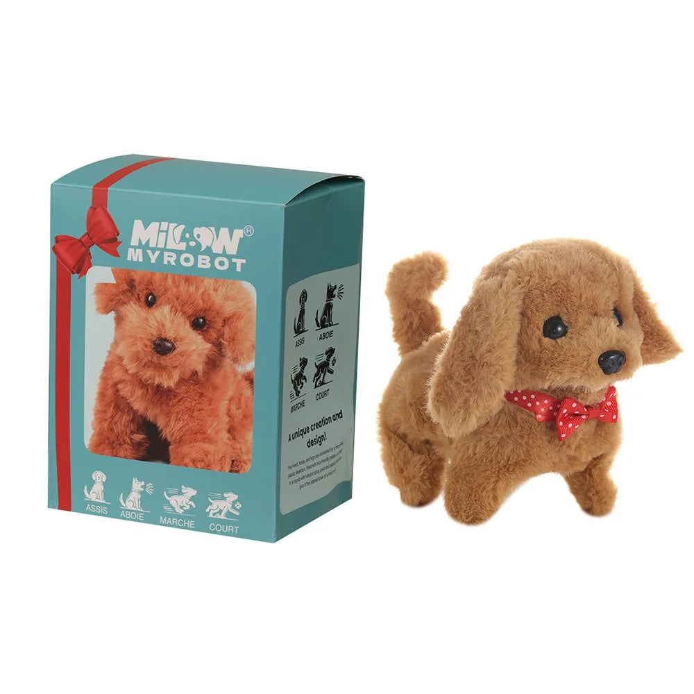 Interactive Robot Puppy Plush Toy – Walks, Barks & Wags Tail