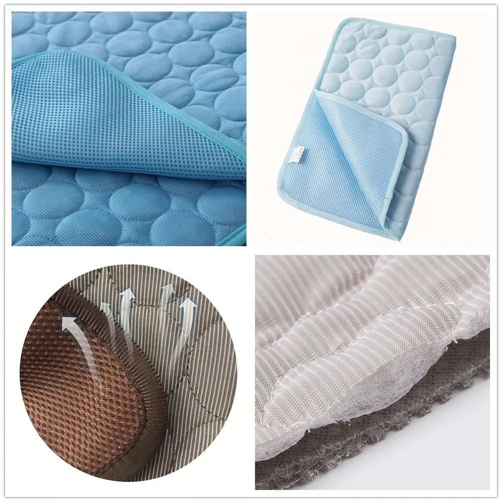 Pet Cooling Mat – Extra Large Summer Cooling Pad for Cats & Dogs