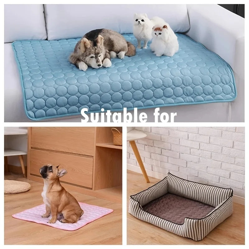 Pet Cooling Mat – Extra Large Summer Cooling Pad for Cats & Dogs