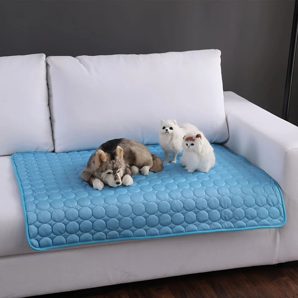 Pet Cooling Mat – Extra Large Summer Cooling Pad for Cats & Dogs