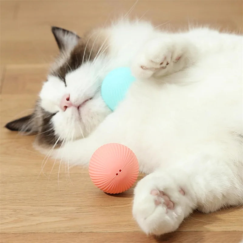 Smart Interactive Cat Toy Ball – USB Auto-Moving Bouncing Pet Toy