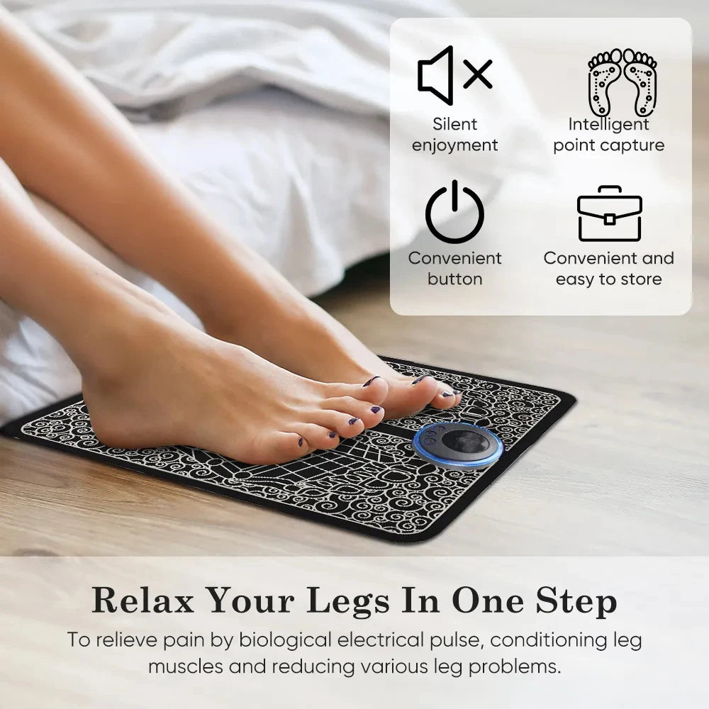 Electric Foot Massager Pad – Muscle Relief & Relaxation for Men & Women