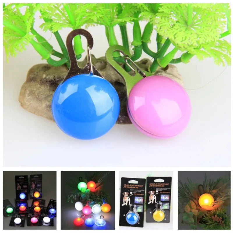 LED Glow Cat Collar Pendant – Night Safety Light for Cats & Dogs