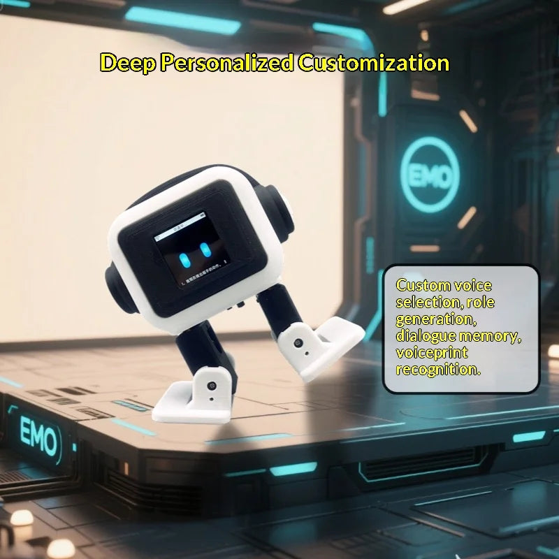 EMO AI Robot – Interactive Smart Desktop Companion with Dancing & Chat