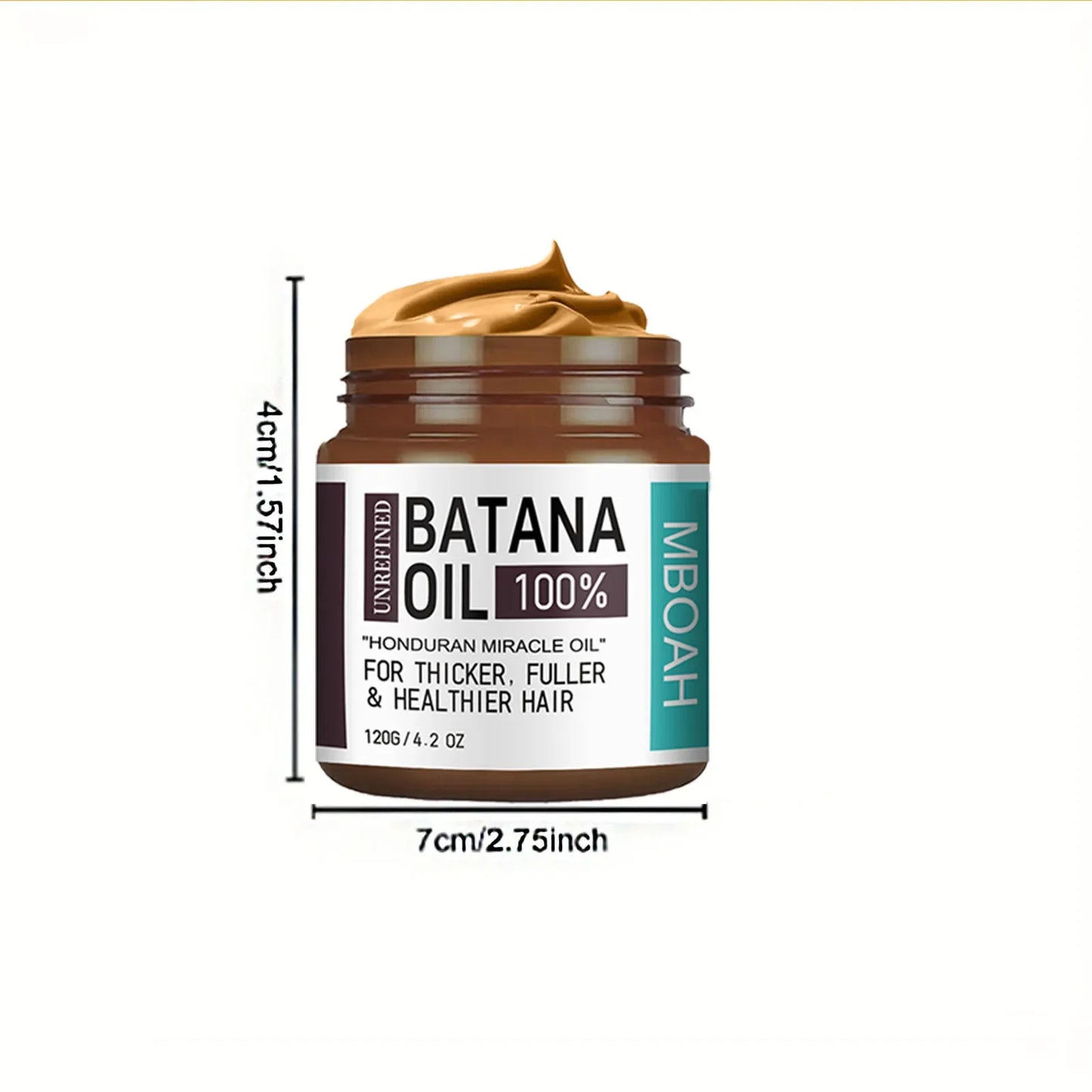 100% Pure Batana Oil – Honduran Hair Nutrition Oil for Fuller, Thicker & Silky Hair (120g)