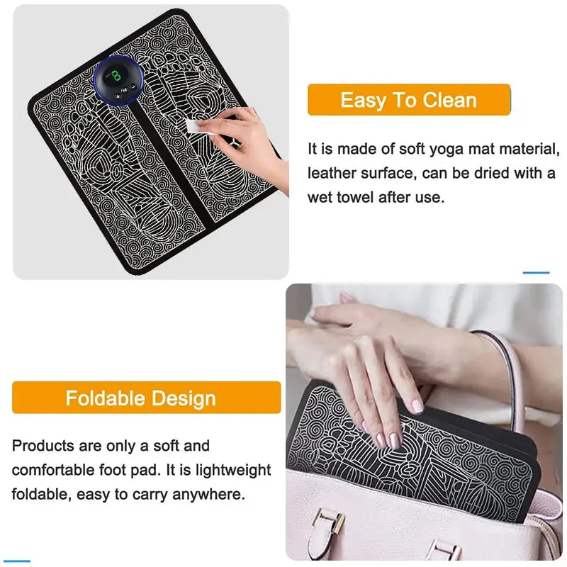Electric Foot Massager Pad – Muscle Relief & Relaxation for Men & Women