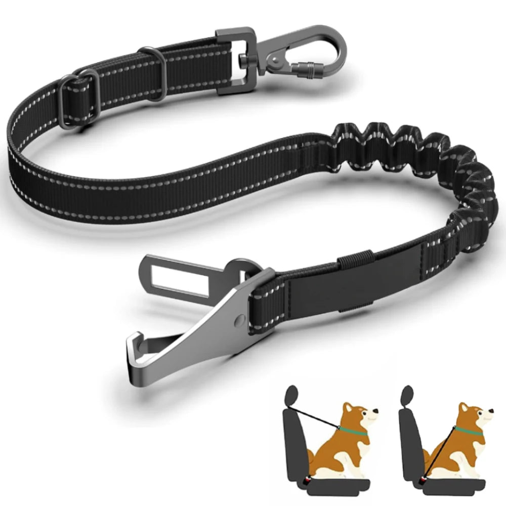 Dog Seat Belt for Car – Adjustable Safety Harness