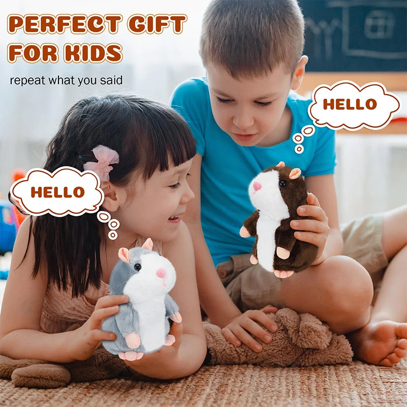 Talking Hamster Plush Toy – Interactive Repeating Stuffed Animal for Kids