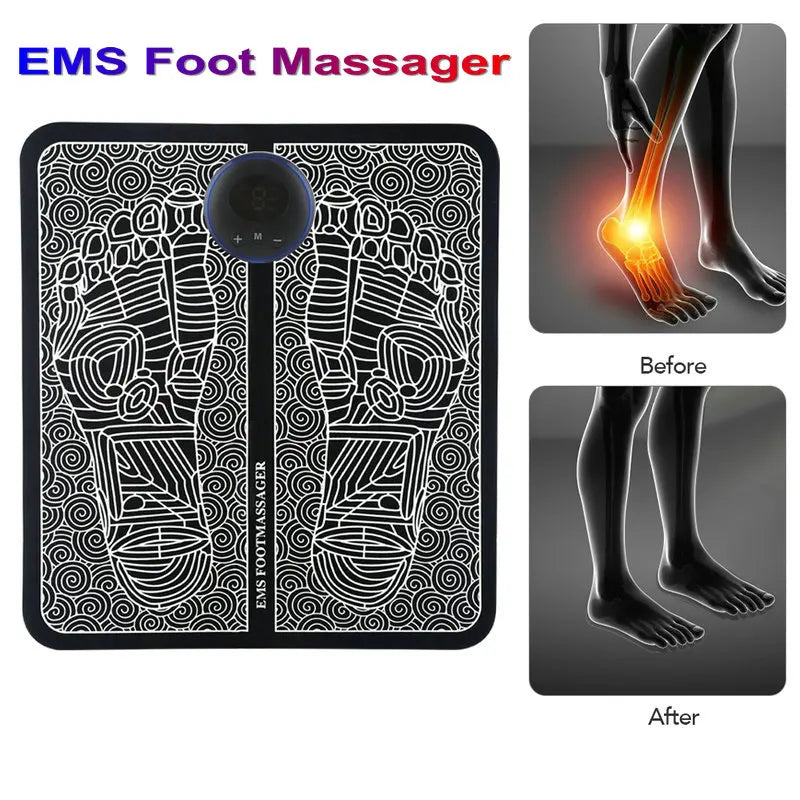 Electric Foot Massager Pad – Muscle Relief & Relaxation for Men & Women