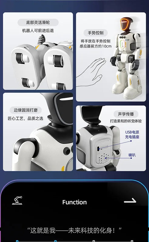 Yearoo Interactive Robot – AI Sensing Kids Companion Toy