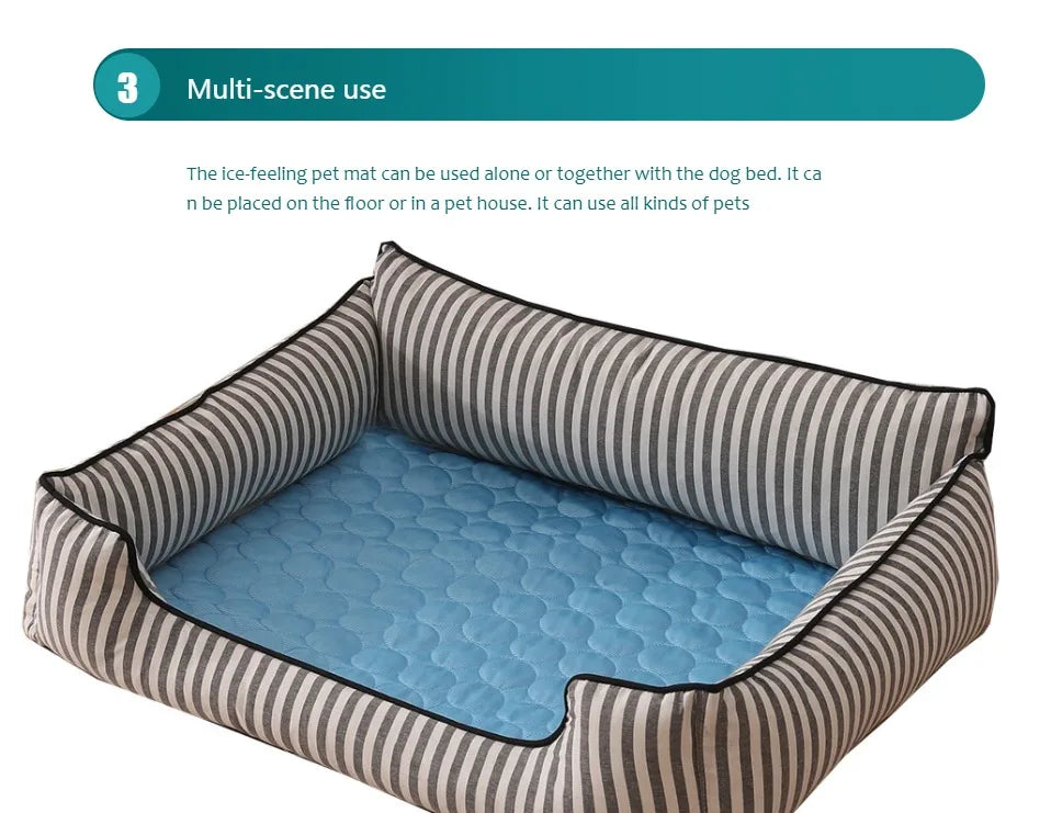 Pet Cooling Mat – Extra Large Summer Cooling Pad for Cats & Dogs