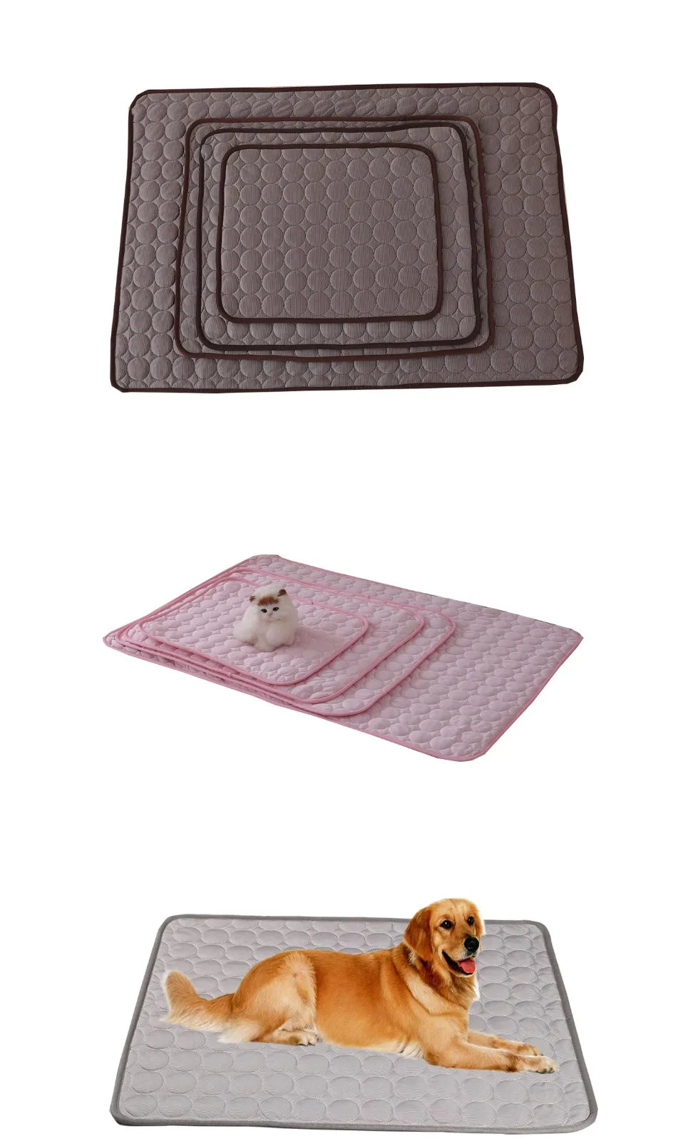 Pet Cooling Mat – Extra Large Summer Cooling Pad for Cats & Dogs