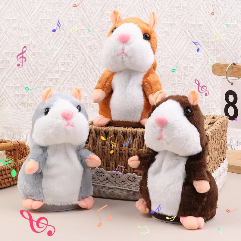 Talking Hamster Plush Toy – Interactive Repeating Stuffed Animal for Kids