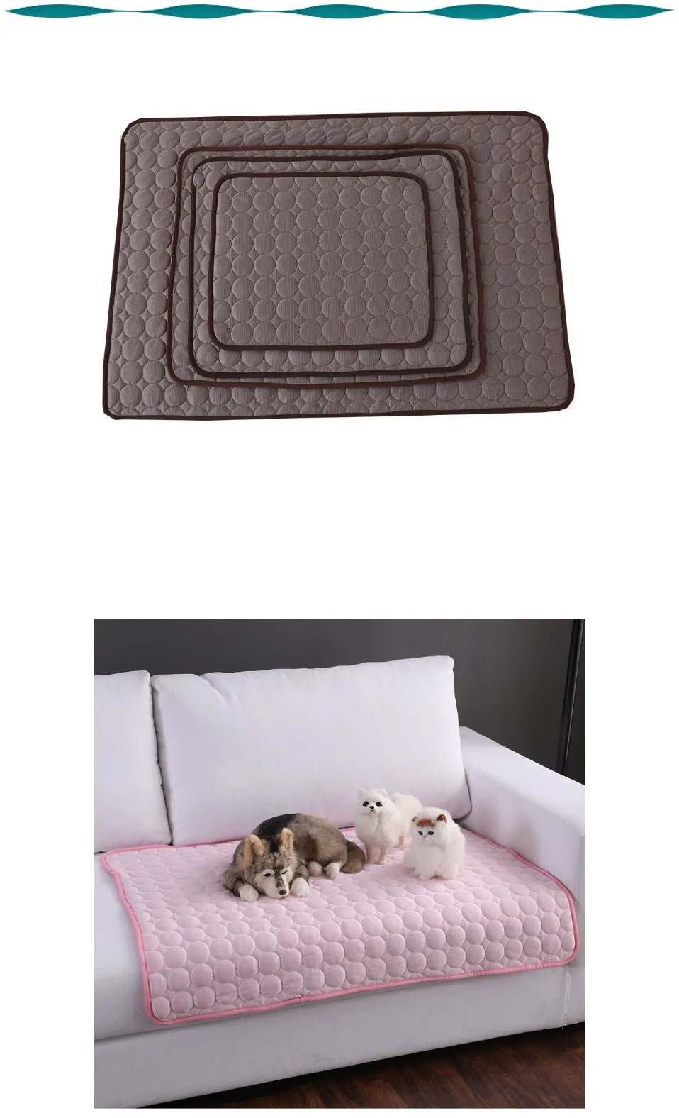 Pet Cooling Mat – Extra Large Summer Cooling Pad for Cats & Dogs