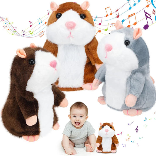 Talking Hamster Plush Toy – Interactive Repeating Stuffed Animal for Kids