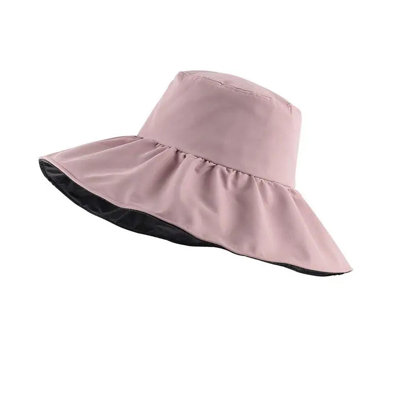 Sun Protection Hat Women Outdoor Solid Color, Lightweight & Stylish