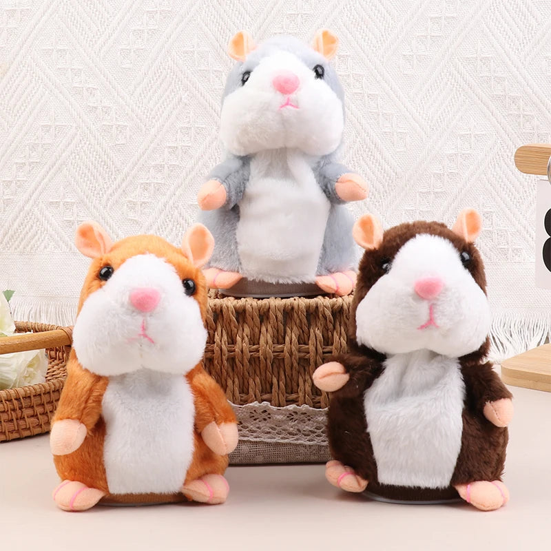 Talking Hamster Plush Toy – Interactive Repeating Stuffed Animal for Kids