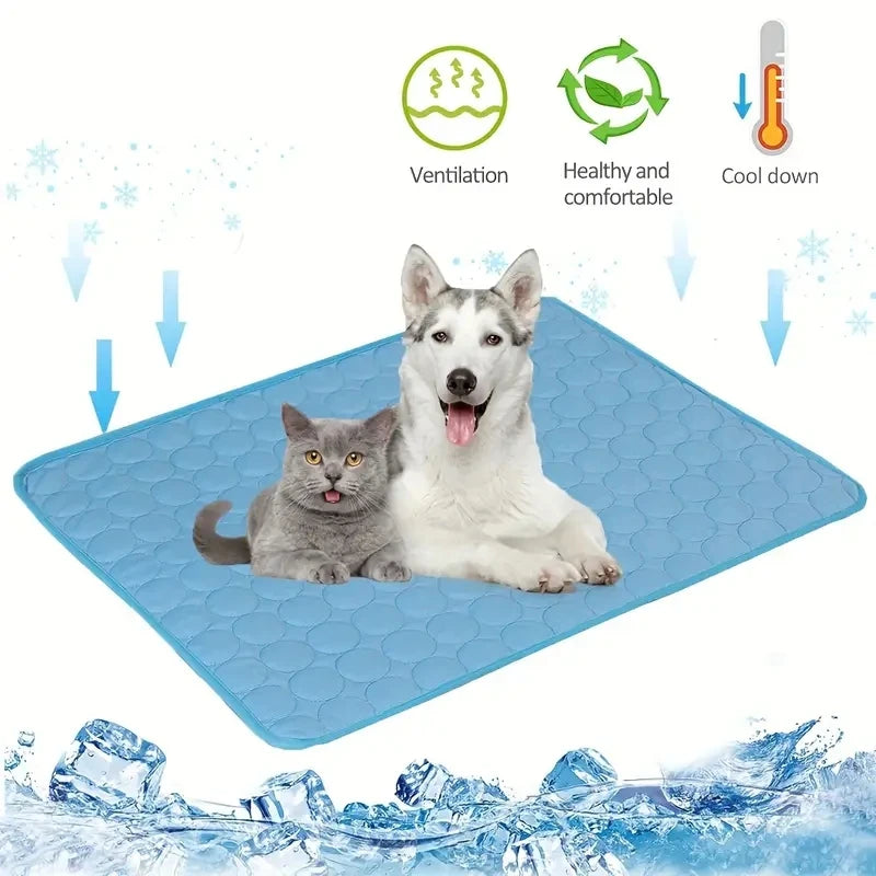 Pet Cooling Mat – Extra Large Summer Cooling Pad for Cats & Dogs