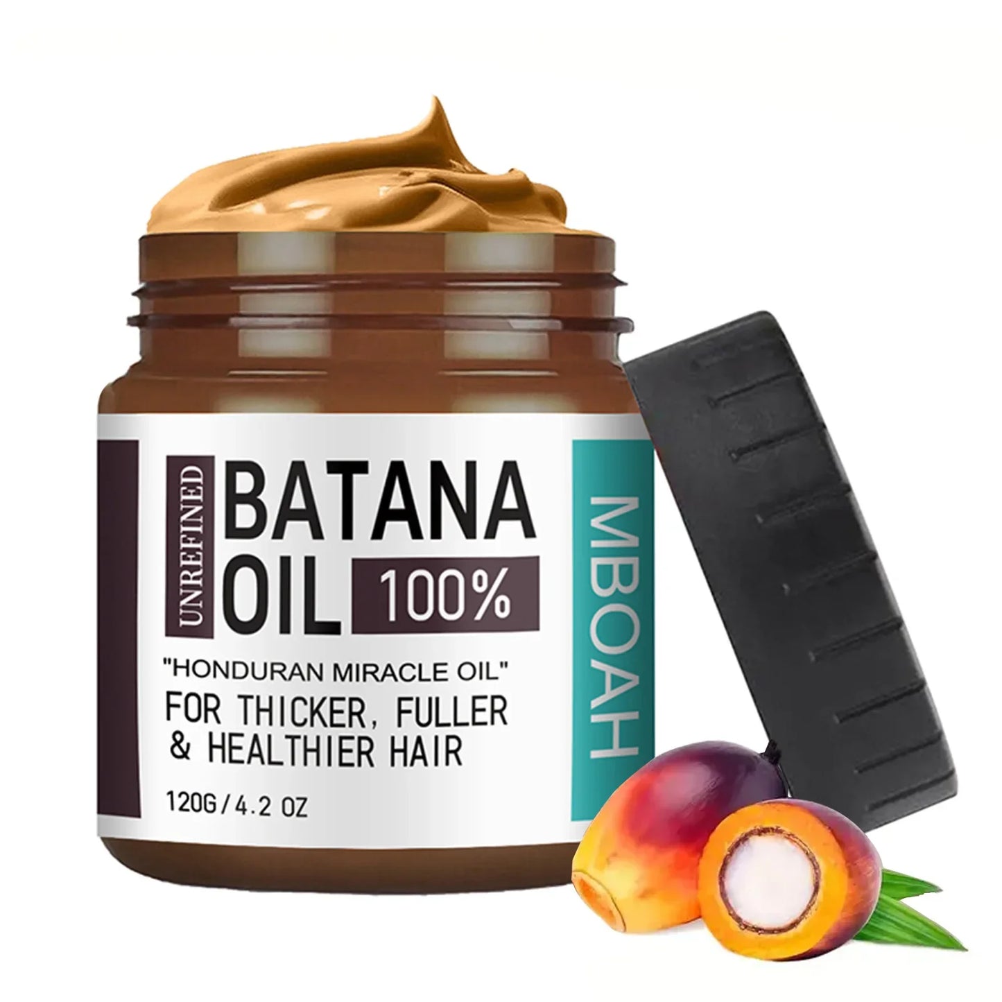 100% Pure Batana Oil – Honduran Hair Nutrition Oil for Fuller, Thicker & Silky Hair (120g)