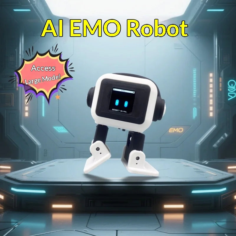 EMO AI Robot – Interactive Smart Desktop Companion with Dancing & Chat