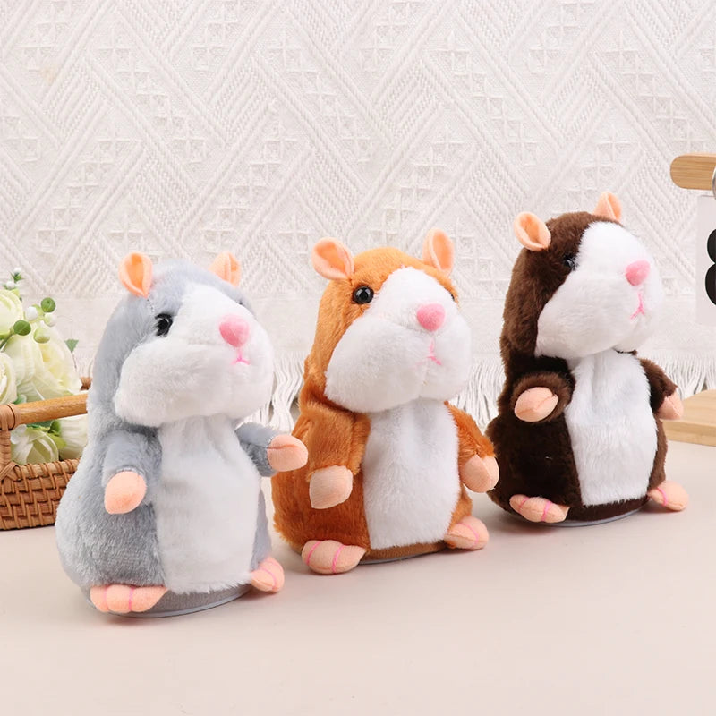 Talking Hamster Plush Toy – Interactive Repeating Stuffed Animal for Kids