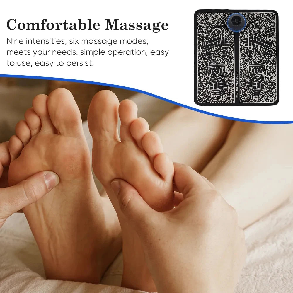 Electric Foot Massager Pad – Muscle Relief & Relaxation for Men & Women