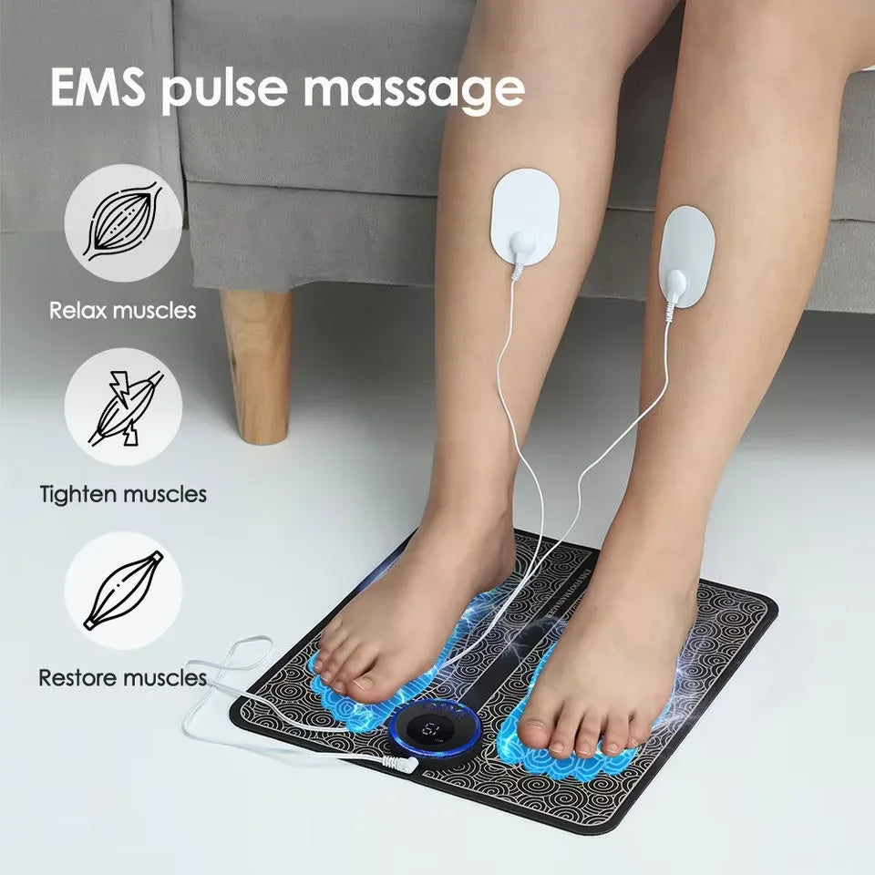 Electric Foot Massager Pad – Muscle Relief & Relaxation for Men & Women