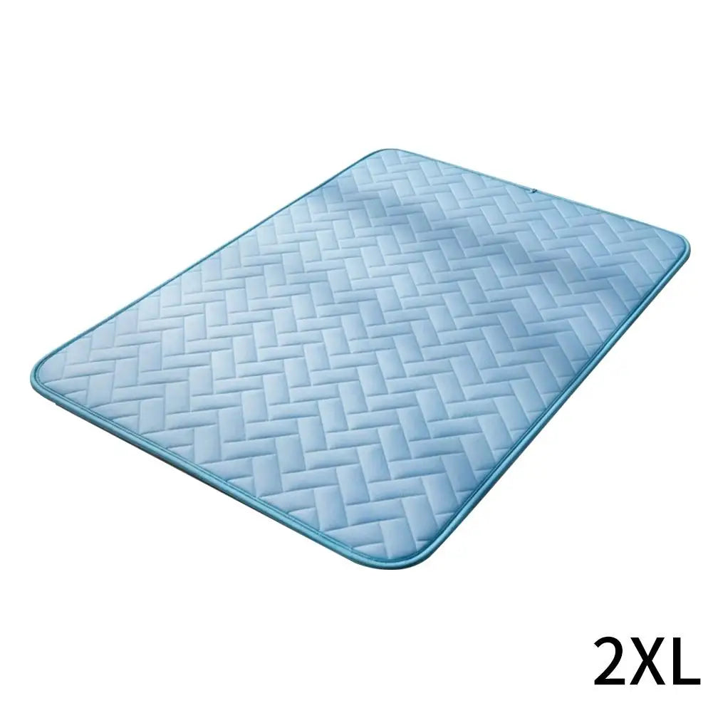 Ice Silk Cooling Mat for Cats – Breathable Self-Cooling Pet Pad