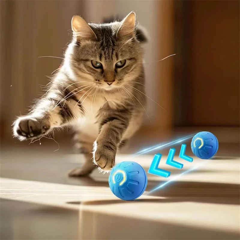 Smart Interactive Cat Toy Ball – USB Auto-Moving Bouncing Pet Toy