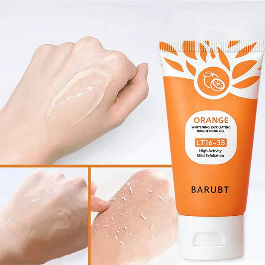 Orange Exfoliating Gel – Gentle Face & Body Scrub (50g)
