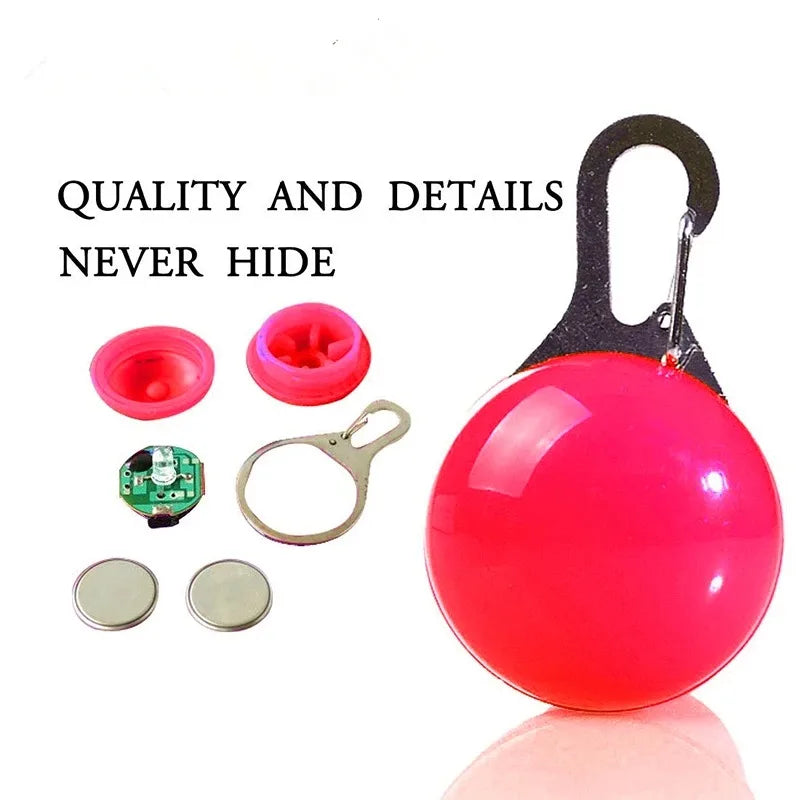 LED Glow Cat Collar Pendant – Night Safety Light for Cats & Dogs