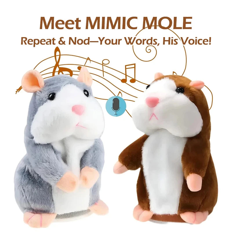 Talking Hamster Plush Toy – Interactive Repeating Stuffed Animal for Kids