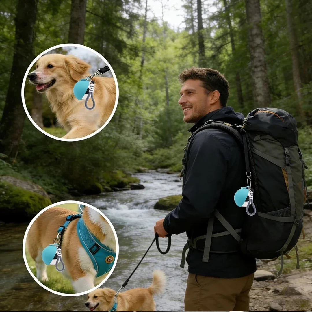 2-in-1 Dog Water Bottle with Collapsible Bowl – Perfect for Outdoor Adventures