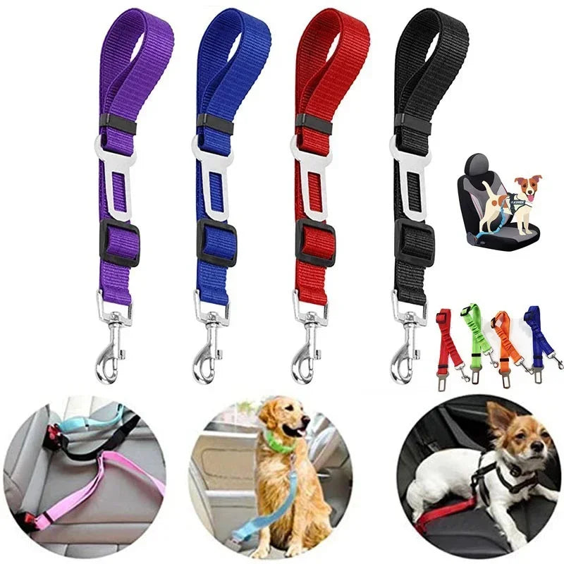 Dog Car Seat Belt – Adjustable Reflective Safety Harness