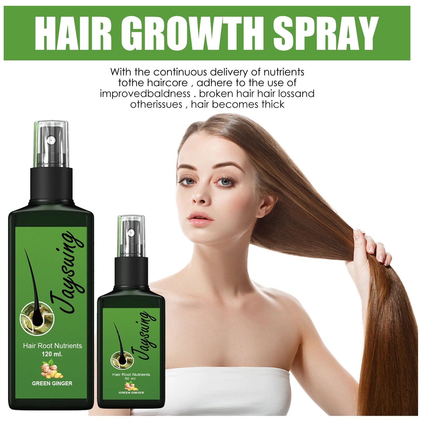 Nourishing Hair Care Serum Spray – Scalp Massage, Moisturizing & Smoothing Treatment
