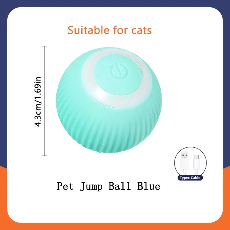 Smart Interactive Cat Toy Ball – USB Auto-Moving Bouncing Pet Toy