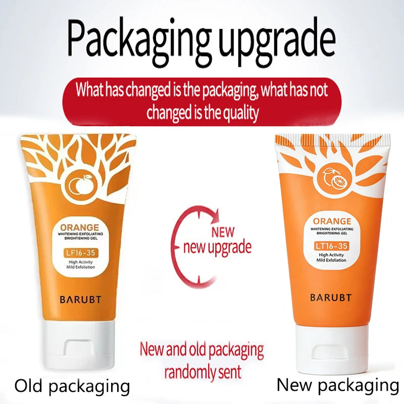 Orange Exfoliating Gel – Gentle Face & Body Scrub (50g)