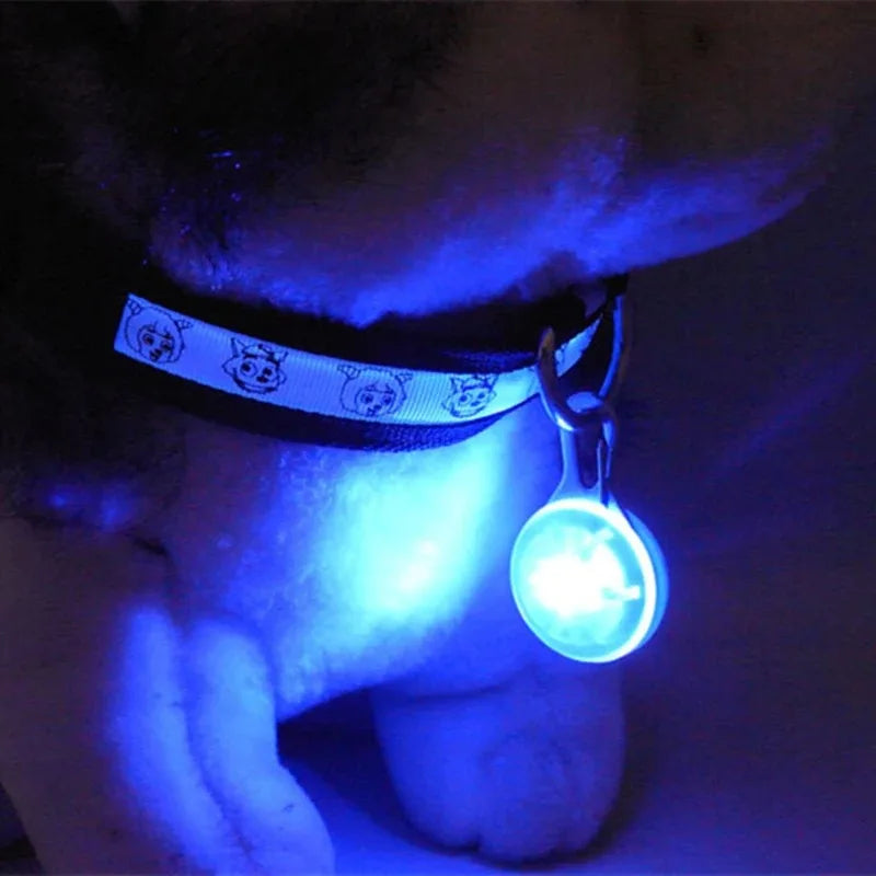 LED Glow Cat Collar Pendant – Night Safety Light for Cats & Dogs