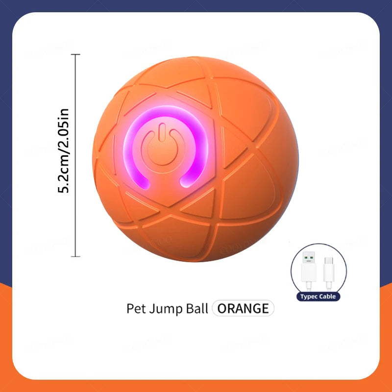 Smart Interactive Cat Toy Ball – USB Auto-Moving Bouncing Pet Toy