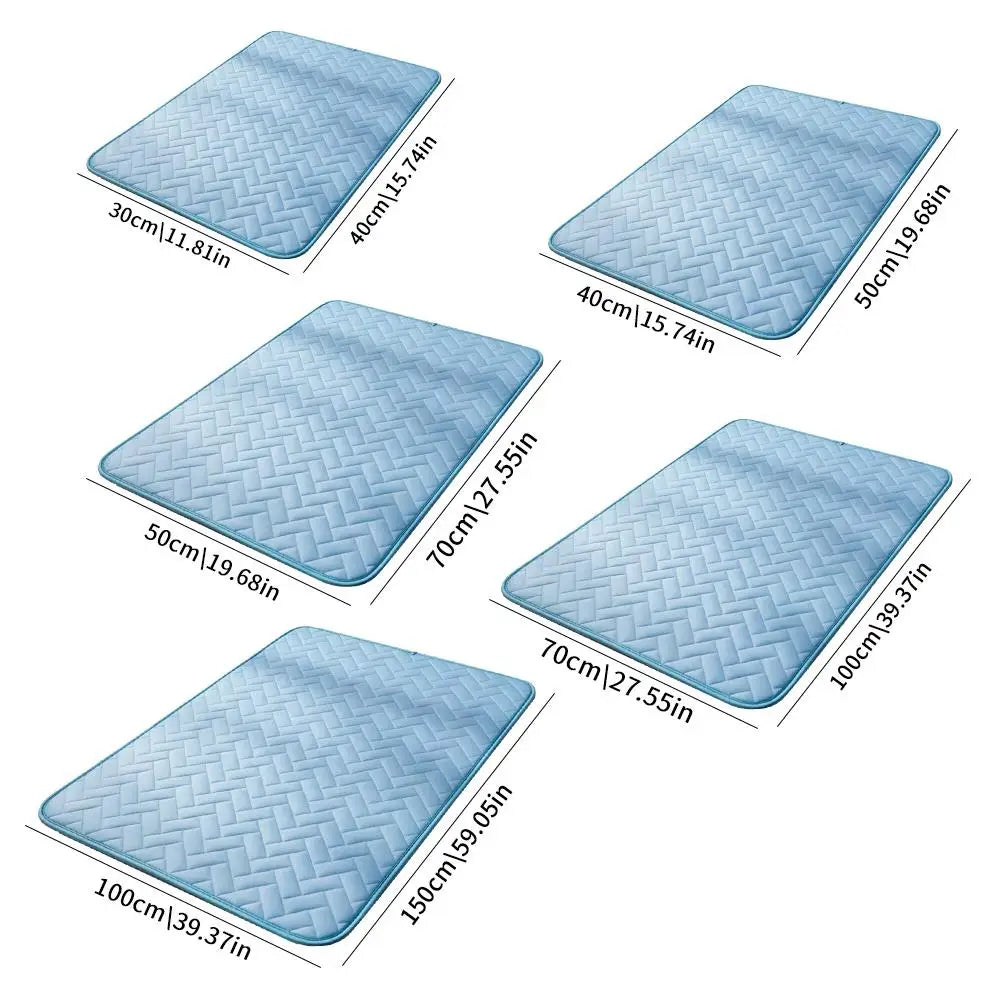 Ice Silk Cooling Mat for Cats – Breathable Self-Cooling Pet Pad