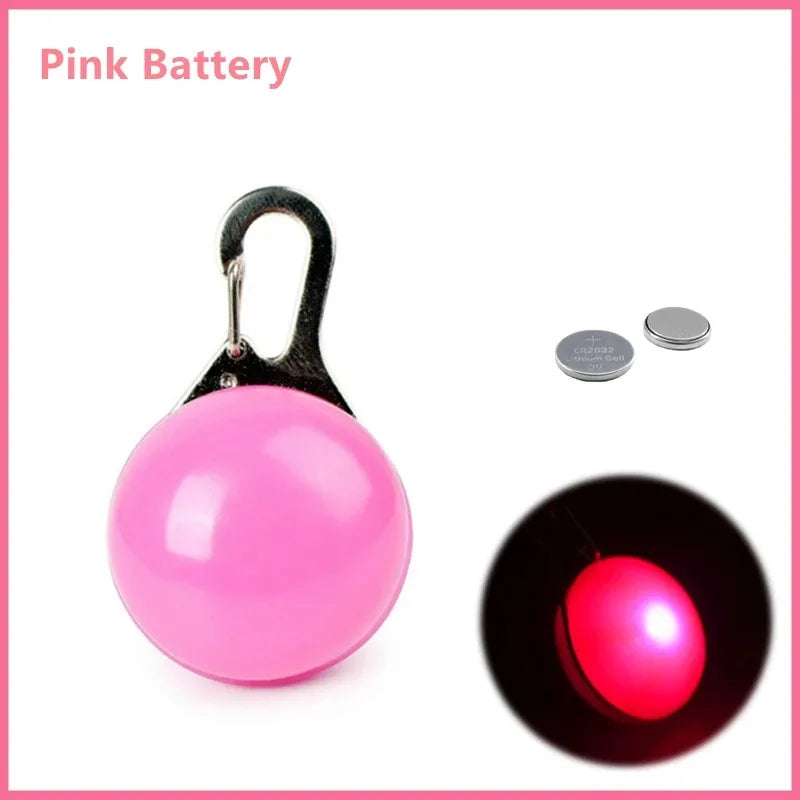 LED Glow Cat Collar Pendant – Night Safety Light for Cats & Dogs