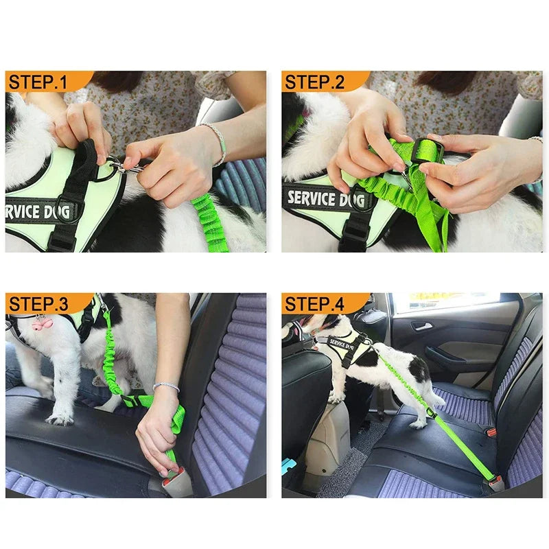 Dog Car Seat Belt – Adjustable Reflective Safety Harness