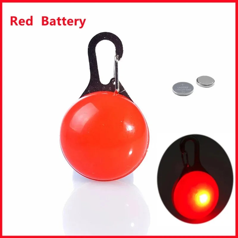 LED Glow Cat Collar Pendant – Night Safety Light for Cats & Dogs