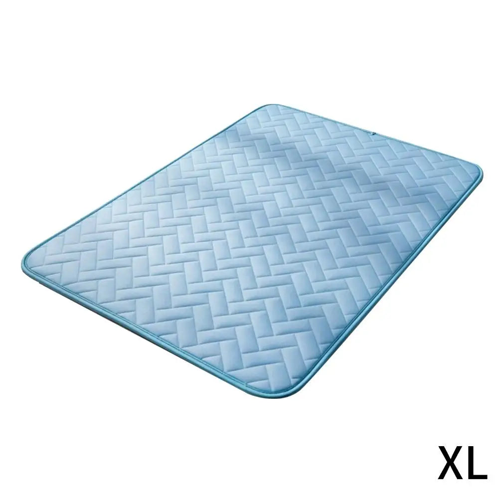 Ice Silk Cooling Mat for Cats – Breathable Self-Cooling Pet Pad