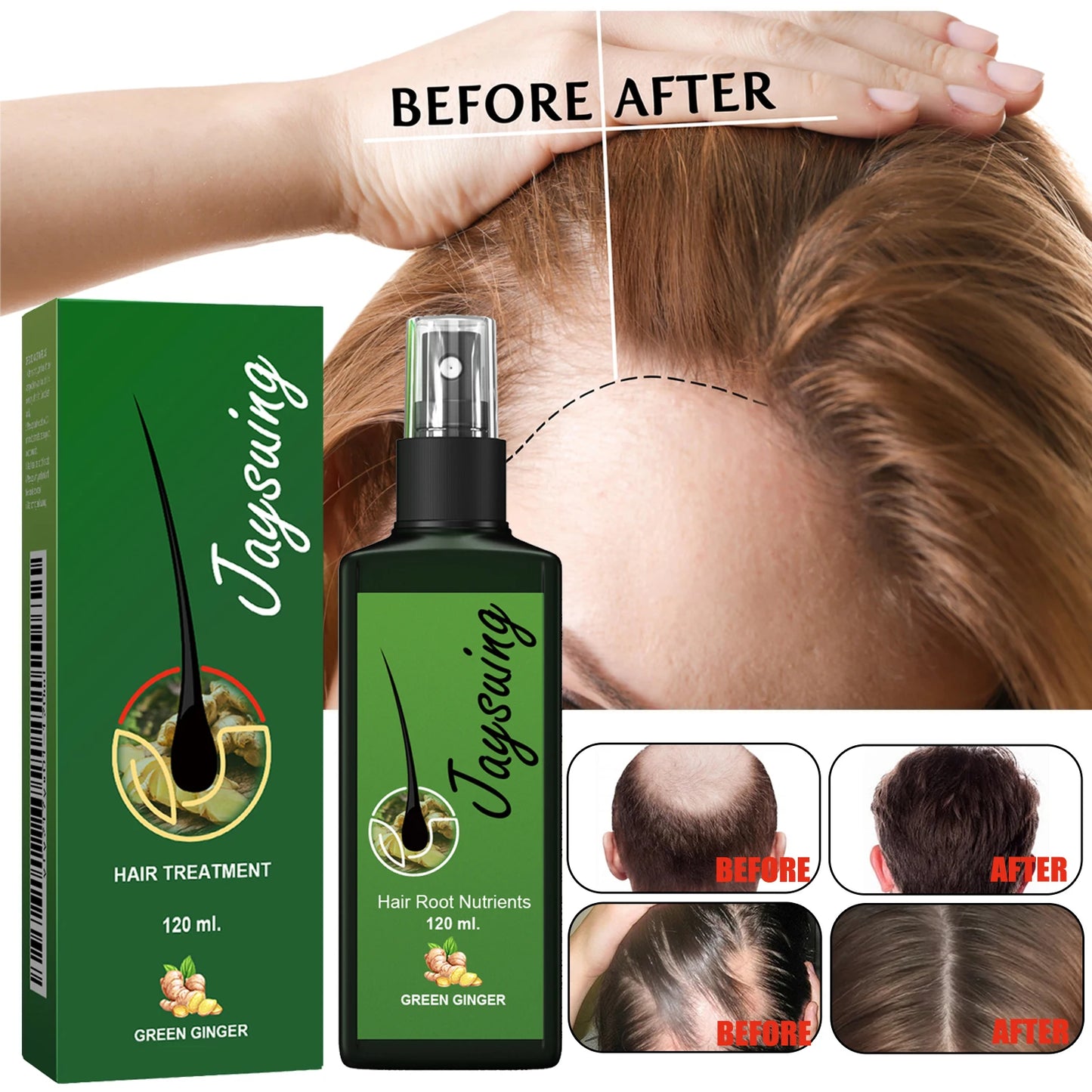 Nourishing Hair Care Serum Spray – Scalp Massage, Moisturizing & Smoothing Treatment