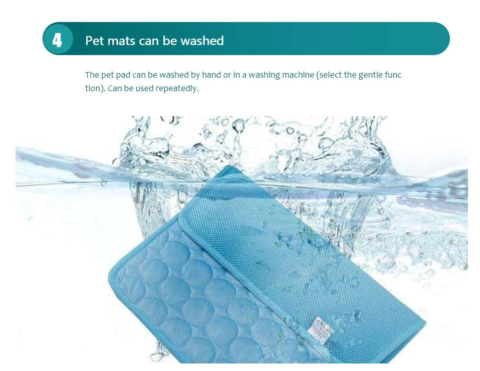 Pet Cooling Mat – Extra Large Summer Cooling Pad for Cats & Dogs