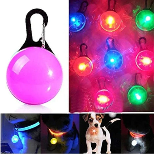 LED Glow Cat Collar Pendant – Night Safety Light for Cats & Dogs