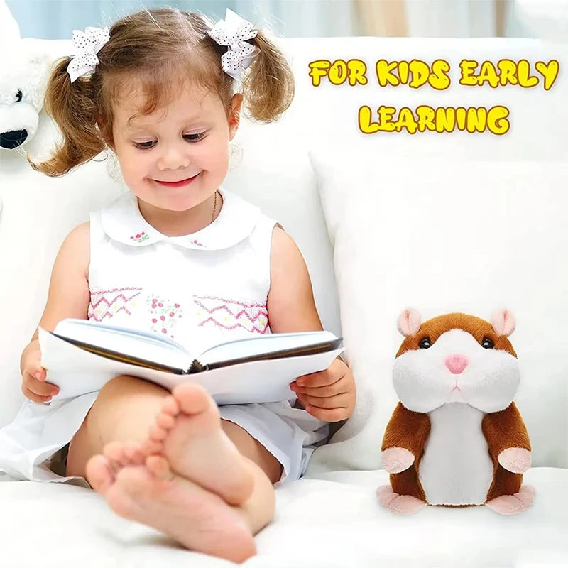 Talking Hamster Plush Toy – Interactive Repeating Stuffed Animal for Kids