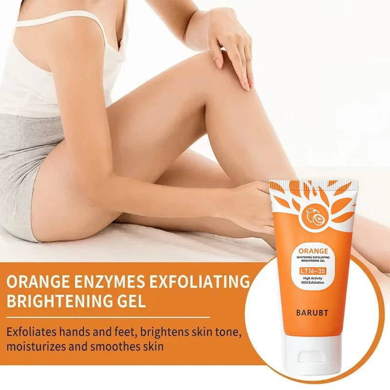 Orange Exfoliating Gel – Gentle Face & Body Scrub (50g)