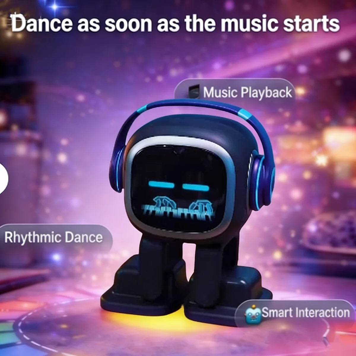 EMO AI Robot – Interactive Smart Desktop Companion with Dancing & Chat